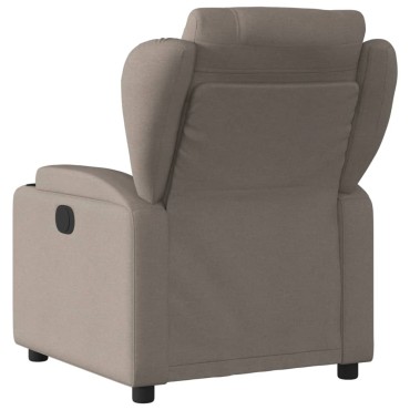 vidaXL Πολυθρόνα Ανακλινόμενη Taupe Υφασμάτινη 77x94,5x100cm 1 τεμ.