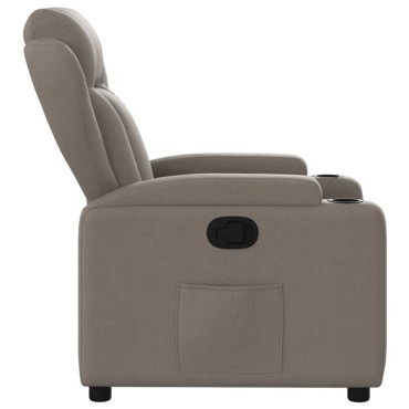 vidaXL Πολυθρόνα Ανακλινόμενη Taupe Υφασμάτινη 77x94,5x100cm 1 τεμ.