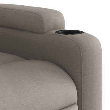 vidaXL Πολυθρόνα Ανακλινόμενη Taupe Υφασμάτινη 77x94,5x100cm 1 τεμ.
