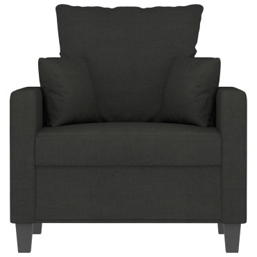 vidaXL Πολυθρόνα Μαύρη από Ύφασμα 78x77x80cm 1 τεμ. Γωνιακός