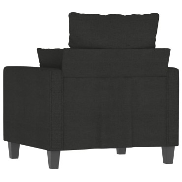 vidaXL Πολυθρόνα Μαύρη από Ύφασμα 78x77x80cm 1 τεμ. Γωνιακός