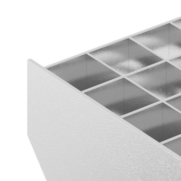 vidaXL Σκαλοπάτια από Σχάρα 100x24x7 εκ. από Γαλβανισμένο Χάλυβα