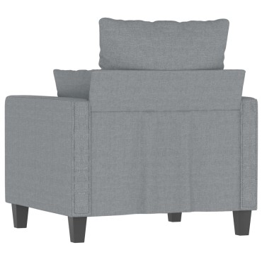 vidaXL Πολυθρόνα Ανοιχτό Γκρι Υφασμάτινη 78x77x80cm 1 τεμ. Γωνιακός