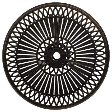 vidaXL Τραπέζι Κήπου Μπρονζέ 62x62x65cm από Χυτό Αλουμίνιο 1 τεμ.