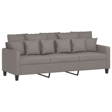 vidaXL Σετ Σαλονιού 3 τεμ. Taupe από Ύφασμα 78x77x80cm  Διθέσιος Τριθέσιος