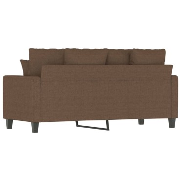 vidaXL Καναπές Διθέσιος Καφέ Υφασμάτινος 158x77x80cm 1 τεμ.