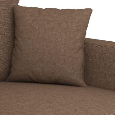 vidaXL Καναπές Διθέσιος Καφέ Υφασμάτινος 158x77x80cm 1 τεμ.
