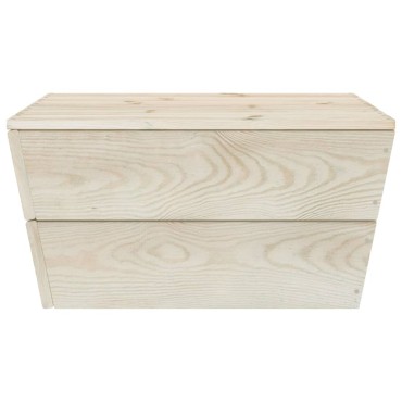 vidaXL Τραπέζια Κήπου 2 τεμ. 60x60x30cm Εμποτισμένο Ξύλο Ερυθρελάτης Διθέσιος
