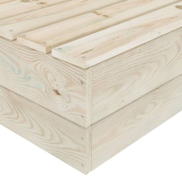 vidaXL Τραπέζια Κήπου 2 τεμ. 60x60x30cm Εμποτισμένο Ξύλο Ερυθρελάτης Διθέσιος