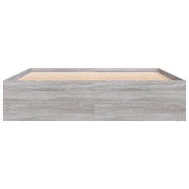 vidaXL Πλαίσιο Κρεβατιού Γκρι Sonoma 160 x 200 εκ.