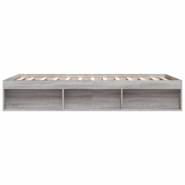 vidaXL Πλαίσιο Κρεβατιού Γκρι Sonoma 160 x 200 εκ.