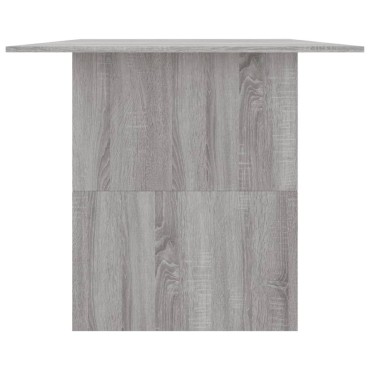 vidaXL Τραπεζαρία Γκρι Sonoma 180x90x76cm από Επεξεργασμένο Ξύλο 1 τεμ.