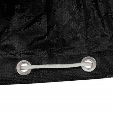vidaXL Κάλυμμα Ξαπλώστρας με 12 Κρίκους 205x75x40cm Πολυαιθυλένιο 1 τεμ.