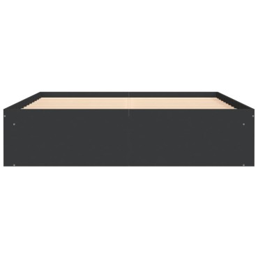vidaXL Πλαίσιο Κρεβατιού Μαύρο 160 x 200 εκ.