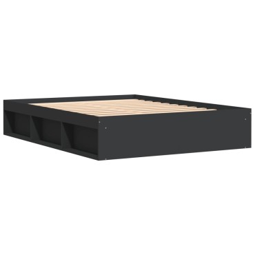 vidaXL Πλαίσιο Κρεβατιού Μαύρο 160 x 200 εκ.