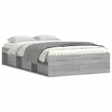 vidaXL Πλαίσιο Κρεβατιού Γκρι Sonoma 120x200 εκ.