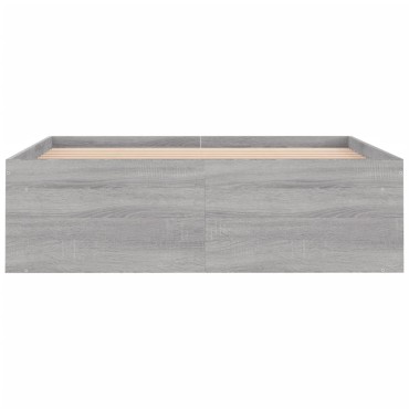 vidaXL Πλαίσιο Κρεβατιού Γκρι Sonoma 120x200 εκ.
