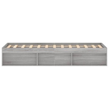 vidaXL Πλαίσιο Κρεβατιού Γκρι Sonoma 120x200 εκ.