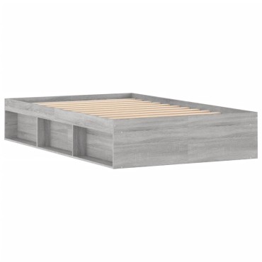vidaXL Πλαίσιο Κρεβατιού Γκρι Sonoma 120x200 εκ.