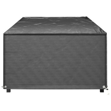 vidaXL Κάλυμμα Ξαπλώστρας 2 τεμ. με 12 Κρίκους 205x75x40cm Πολυαιθυλένιο