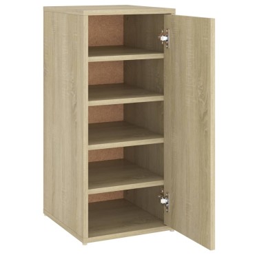vidaXL Παπουτσοθήκη Sonoma Δρυς 32x35x70cm από Μοριοσανίδα