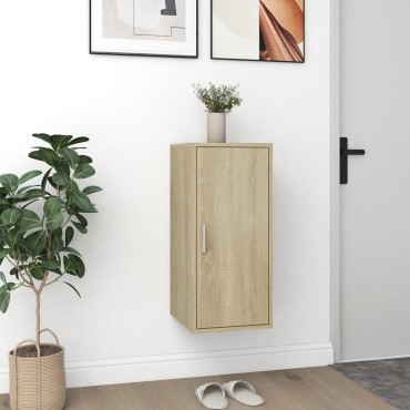 vidaXL Παπουτσοθήκη Sonoma Δρυς 32x35x70cm από Μοριοσανίδα
