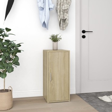 vidaXL Παπουτσοθήκη Sonoma Δρυς 32x35x70cm από Μοριοσανίδα