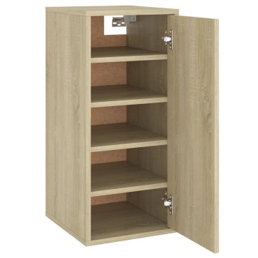 vidaXL Παπουτσοθήκη Sonoma Δρυς 32x35x70cm από Μοριοσανίδα
