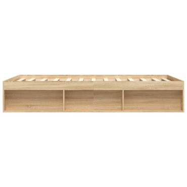 vidaXL Πλαίσιο Κρεβατιού Sonoma Δρυς 160x200cm 1 τεμ. - Διπλό