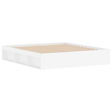 vidaXL Πλαίσιο Κρεβατιού Λευκό 180 x 200 εκ. Super King