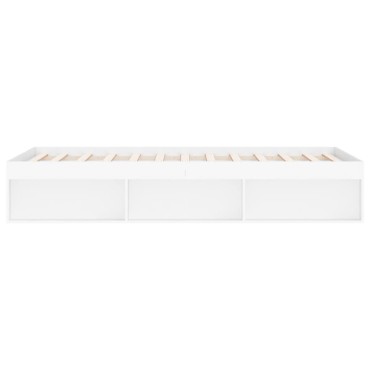 vidaXL Πλαίσιο Κρεβατιού Λευκό 180 x 200 εκ. Super King