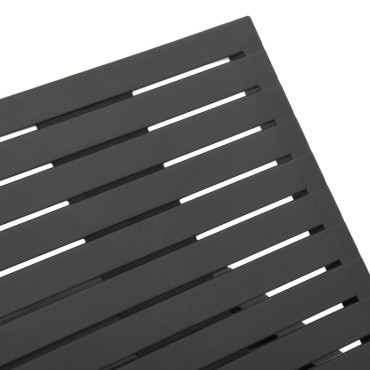 vidaXL Ξαπλώστρα Ανθρακί Πλαστική 195x65x32cm 1 τεμ.