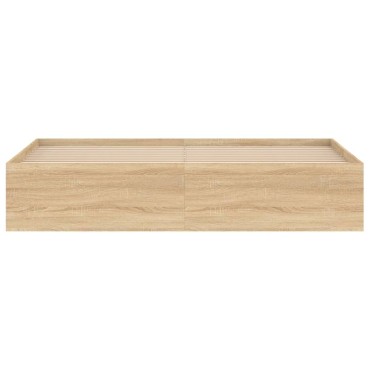 vidaXL Πλαίσιο Κρεβατιού Sonoma Δρυς 180x200cm Super King 1 τεμ. - Διπλό