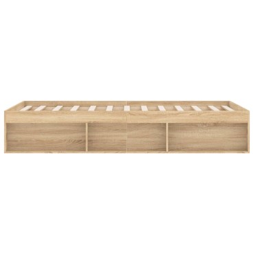 vidaXL Πλαίσιο Κρεβατιού Sonoma Δρυς 180x200cm Super King 1 τεμ. - Διπλό