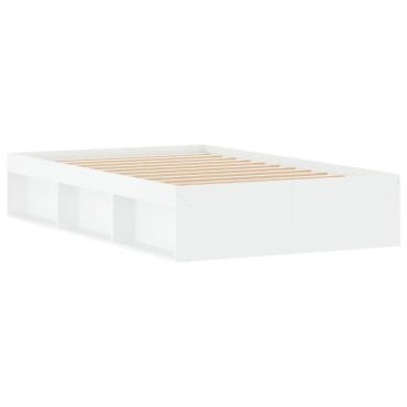 vidaXL Πλαίσιο Κρεβατιού Λευκό 120 x 190 εκ. Small Double
