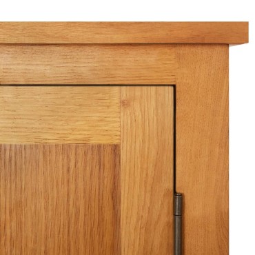 vidaXL Ντουλάπα Αποθήκευσης 50x22x110cm από Μασίφ Ξύλο Δρυός 1 τεμ.
