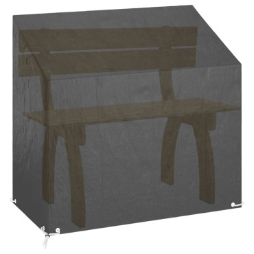 vidaXL Κάλυμμα Παγκακιού με 8 Κρίκους 130x70x70/88cm Πολυαιθυλένιο 1 τεμ.