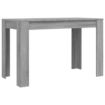 vidaXL Τραπεζαρία Γκρι Sonoma 120x60x76cm από Επεξεργασμένο Ξύλο 1 τεμ.