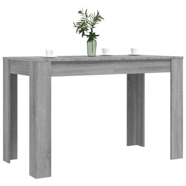 vidaXL Τραπεζαρία Γκρι Sonoma 120x60x76cm από Επεξεργασμένο Ξύλο 1 τεμ.