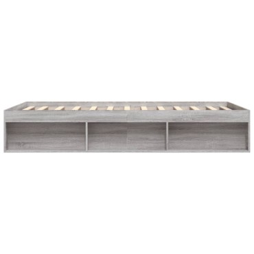 vidaXL Πλαίσιο Κρεβατιού Γκρι Sonoma 140 x 200 εκ.