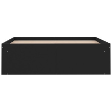 vidaXL Πλαίσιο Κρεβατιού Μαύρο 120 x 200 εκ.