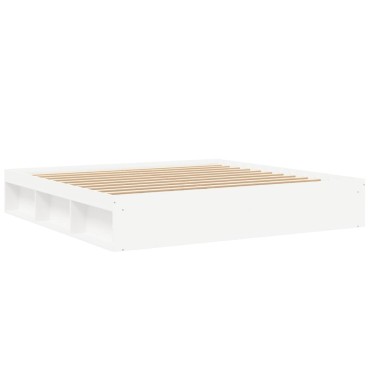 vidaXL Πλαίσιο Κρεβατιού Λευκό 200x200cm 1 τεμ. - Διπλό