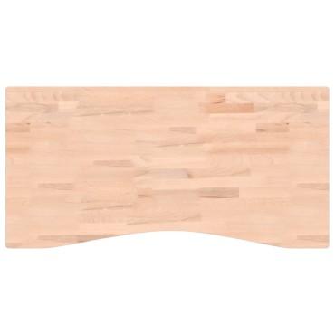 VidaXL Επιφάνεια Εργασίας 100x(45-50)x2,5 εκ. από Μασίφ Ξύλο Οξιάς