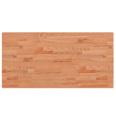 vidaXL Επιφάνεια Τραπεζιού Ορθογώνια 100x50x2,5cm Μασίφ Ξύλο Οξιάς 1 τεμ.