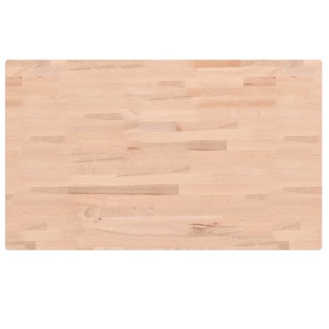 vidaXL Επιφάνεια Τραπεζιού Ορθογώνια 100x60x4cm Μασίφ Ξύλο Οξιάς 1 τεμ.