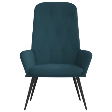vidaXL Πολυθρόνα Relax Μπλε Βελούδινη 70x77x98cm 1 τεμ.
