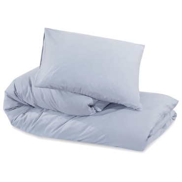 vidaXL Σετ Παπλωματοθήκης Γκρι 240 x 220 εκ. Ελαφρύ Ύφασμα Μικροϊνών