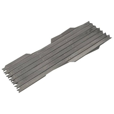 vidaXL Καφασωτό Φράχτης 5 τεμ. Γκρι 180x30cm από Μασίφ Ξύλο Ελάτης