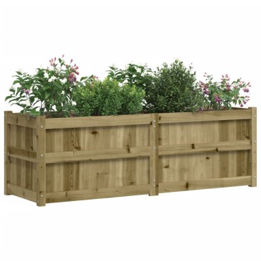 vidaXL Ζαρντινιέρα 150 x 50 x 50 εκ. από Εμποτισμένο Ξύλο Πεύκου