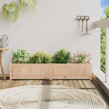 vidaXL Ζαρντινιέρα 150 x 31 x 31 εκ. από Μασίφ Ξύλο Πεύκου